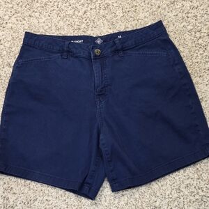 St. John's Bay Navy Women's Mid-Rise Shorts Size 12